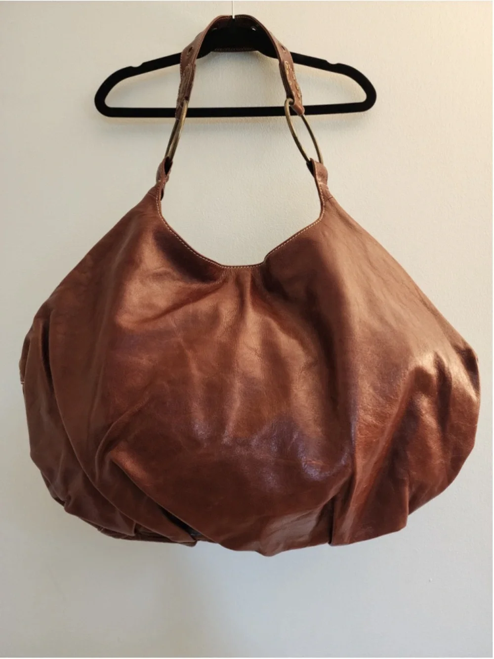 VINTAGE Sabina New York Leather Hobo Bag - Urban‎ Outfitters Y2K Boho Chic